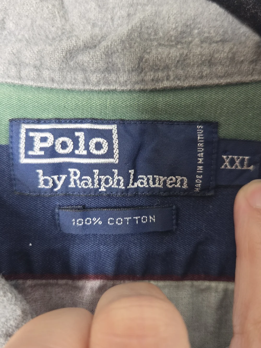 Polo by Ralph Lauren Striped Long-Sleeve Rugby Shirt - Green/Navy/Burgundy